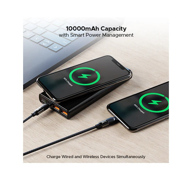 Power bank with 15W Wireless Charging, 22.5W Wired Fast Charging