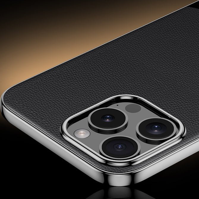 (Buy 1 Get 1 Free) iPhone 16 High-End Fine Grain Leather Case