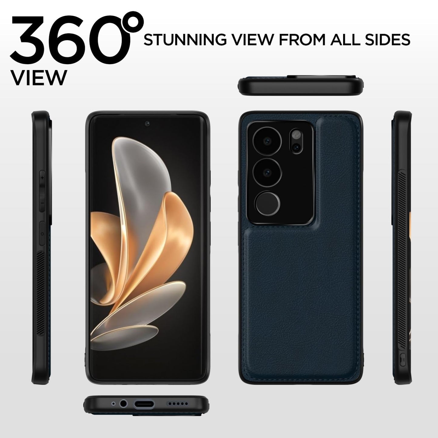 (Buy 1 Get 1 Free) Flexible Pu Leather / Vivo V29 / V29 Pro