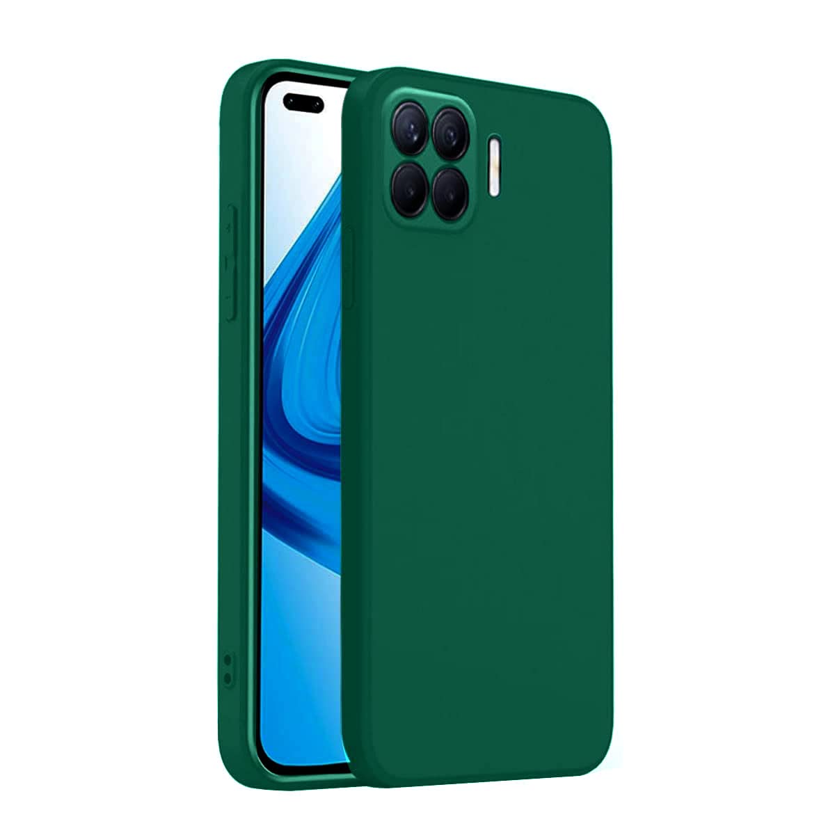 (Buy 1 Get 1 Free) Silicone Soft Back Cover Case for Oppo F17 Pro / A93 / Reno 4F