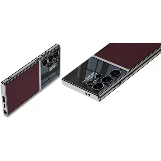 (Buy 1 Get 1 Free) S24 Ultra Shockproof Electroplated Soft Leather