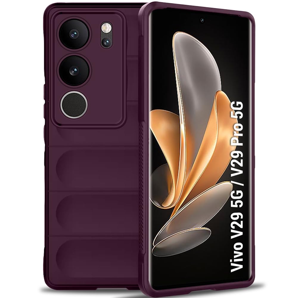 (Buy 1 Get 1 Free) Micro-Fibre Cloth On Inner Side | Anti-Slip Grip Vivo V29 / V29 Pro 5G Back Cover