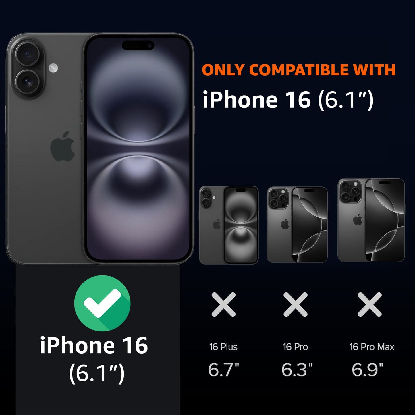 (Buy 1 Get 1 Free) iPhone 16 Crystal Pure Clarity MagSafe Case