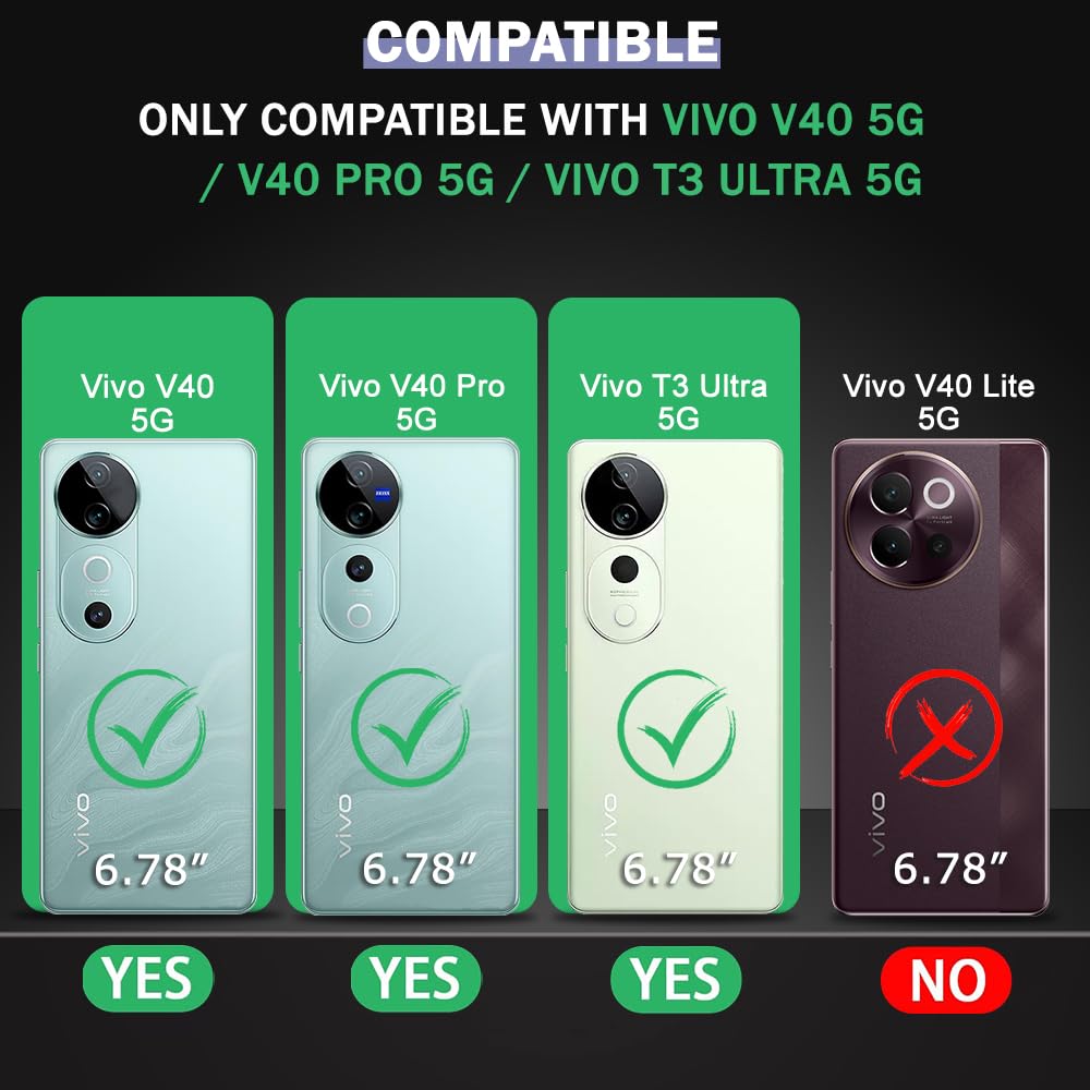 (Buy 1 Get 1 Free) Stylish Camera Border | Electroplated Buttons | for Vivo V40 / V40 Pro / T3 Ultra 5G