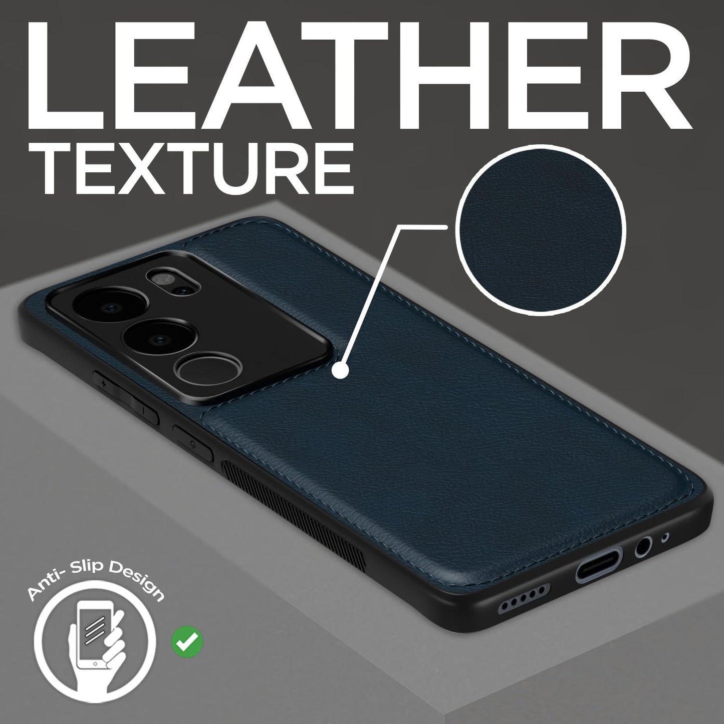 (Buy 1 Get 1 Free) Flexible Pu Leather / Vivo V29 / V29 Pro