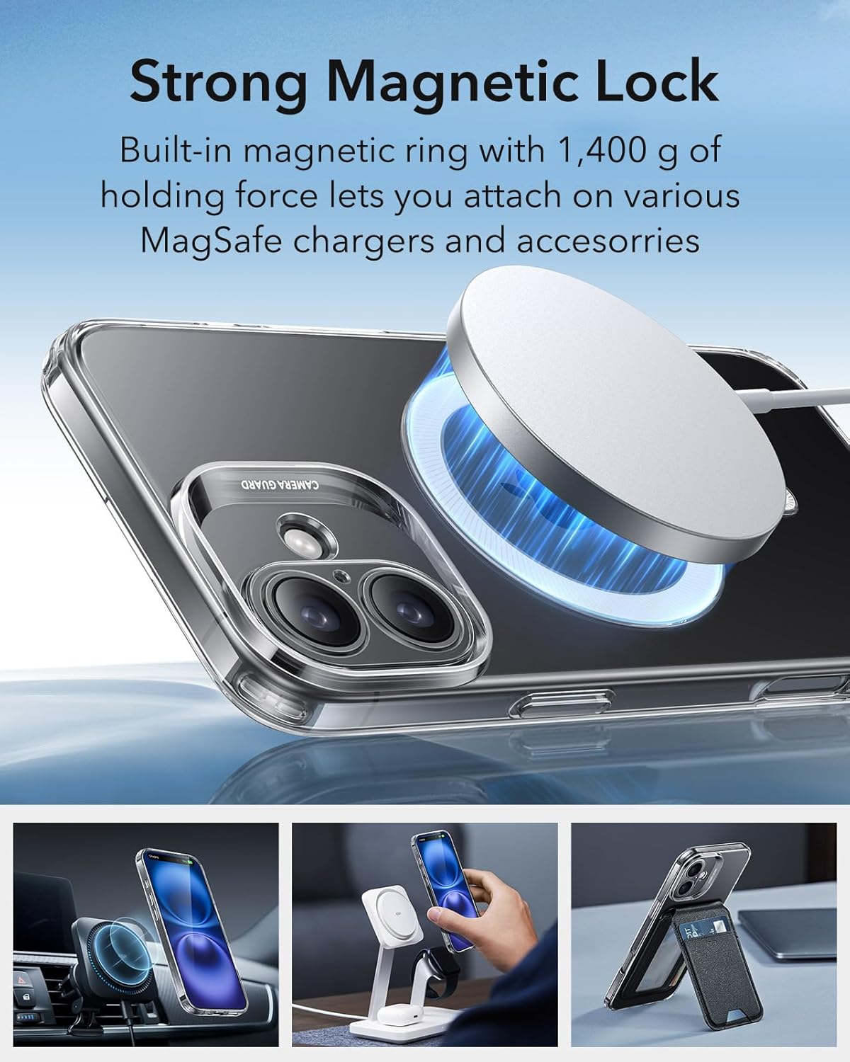 (Buy 1 Get 1 Free) iPhone 16 Back Case Cover with MagSafe