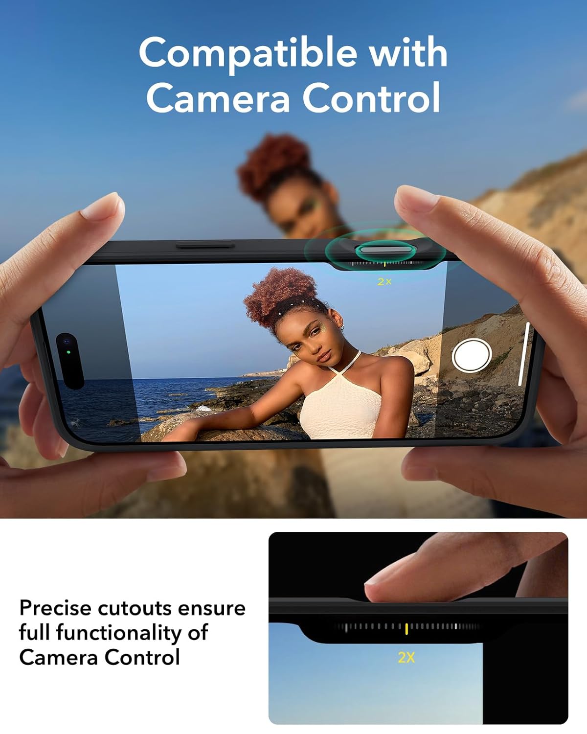 (Buy 1 Get 1 Free) iPhone 16 Back Case Cover with MagSafe (Black)