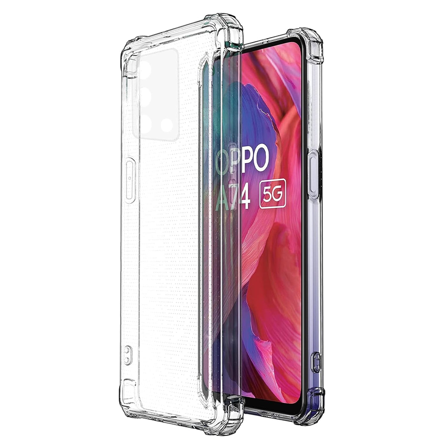(Buy 1 Get 1 Free) Oppo-A74(5G)-TPU-Clear Case