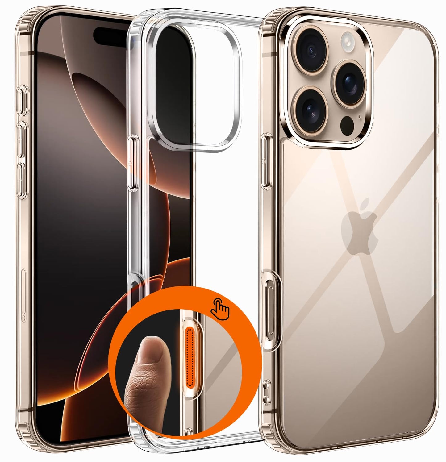 (Buy 1 Get 1 Free) iPhone 16 Pro Max Back Case Cover