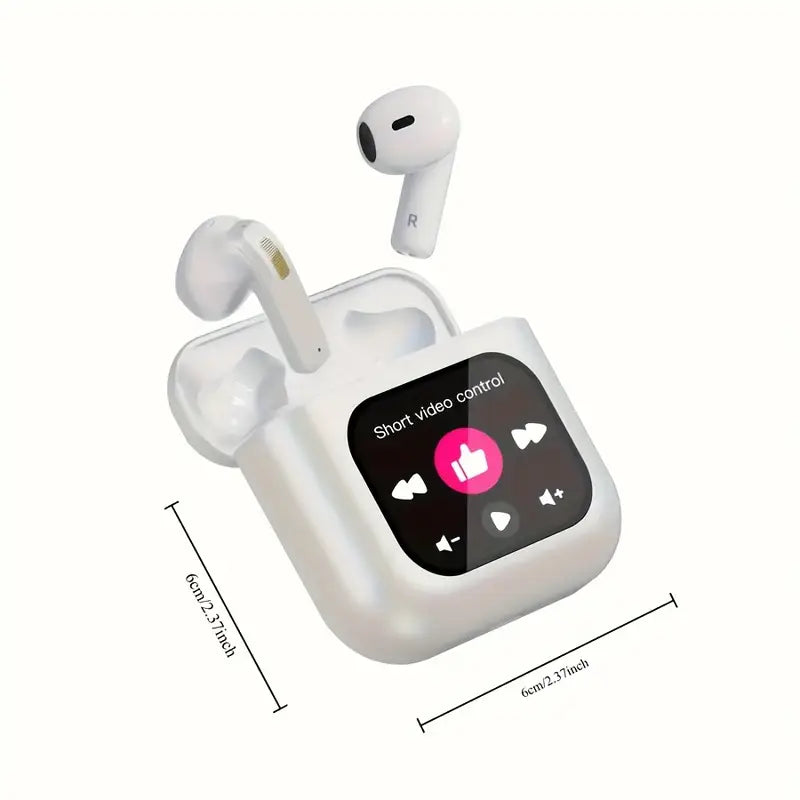 Wireless Earbuds with Active Noise Cancellation, Touch Control, LED Power Display