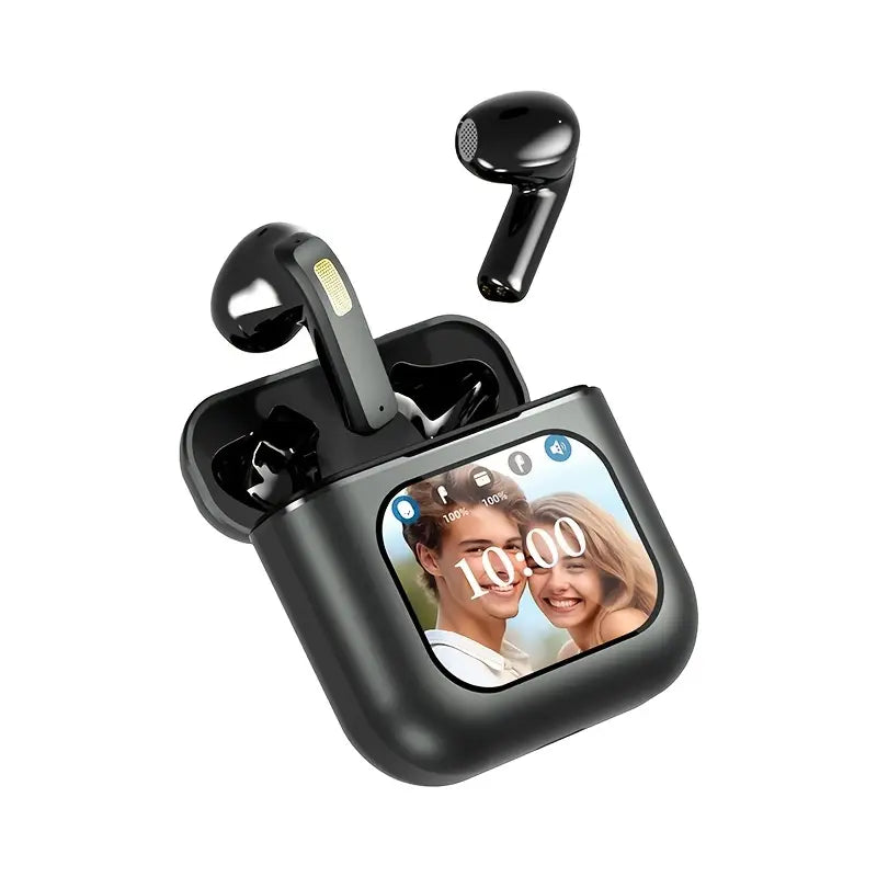 TWS Wireless Gaming Headset, LCD Touch Screen Display, ENC Intelligent Noise Cancellation Sleep Aid Headset