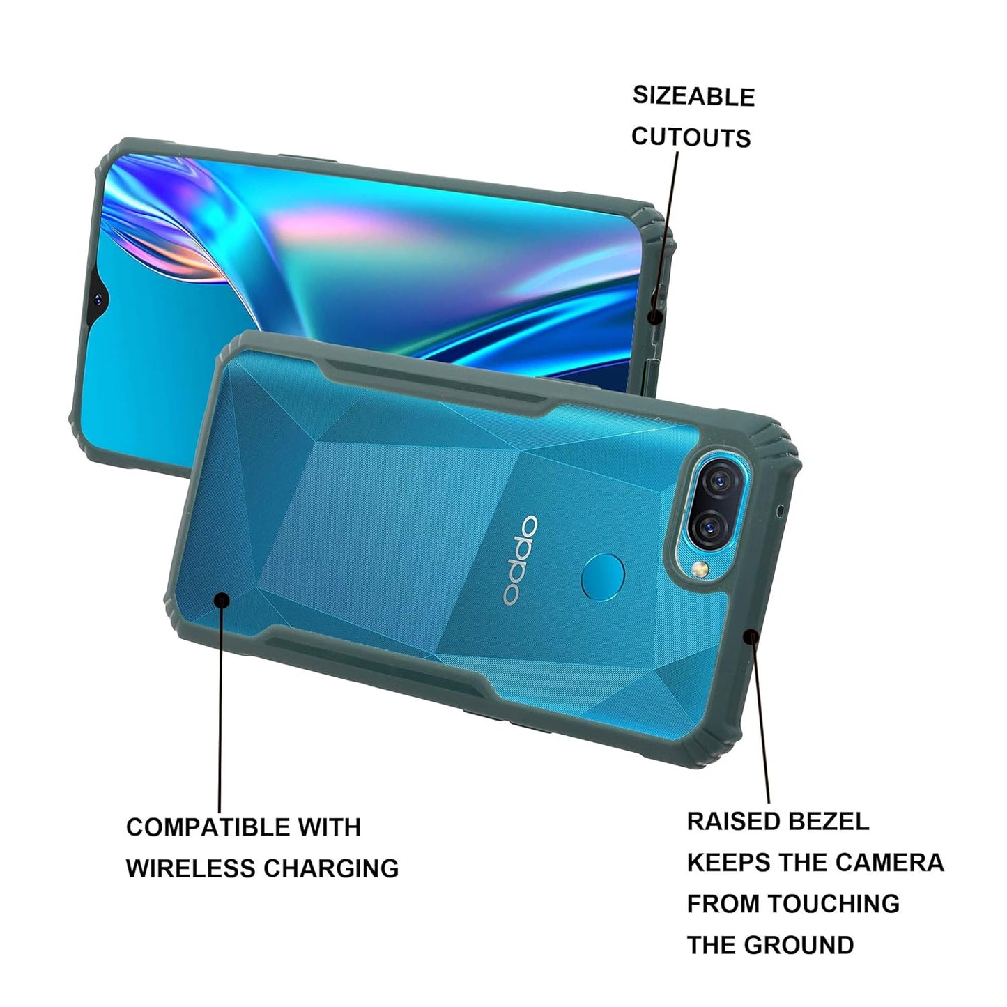 (Buy 1 Get 1 Free) Silicone Soft Back Cover Case for Oppo F9/F9 Pro/A5/A5s/A7/A11k/A12/Realme 2/2 Pro/U1 (Copy)