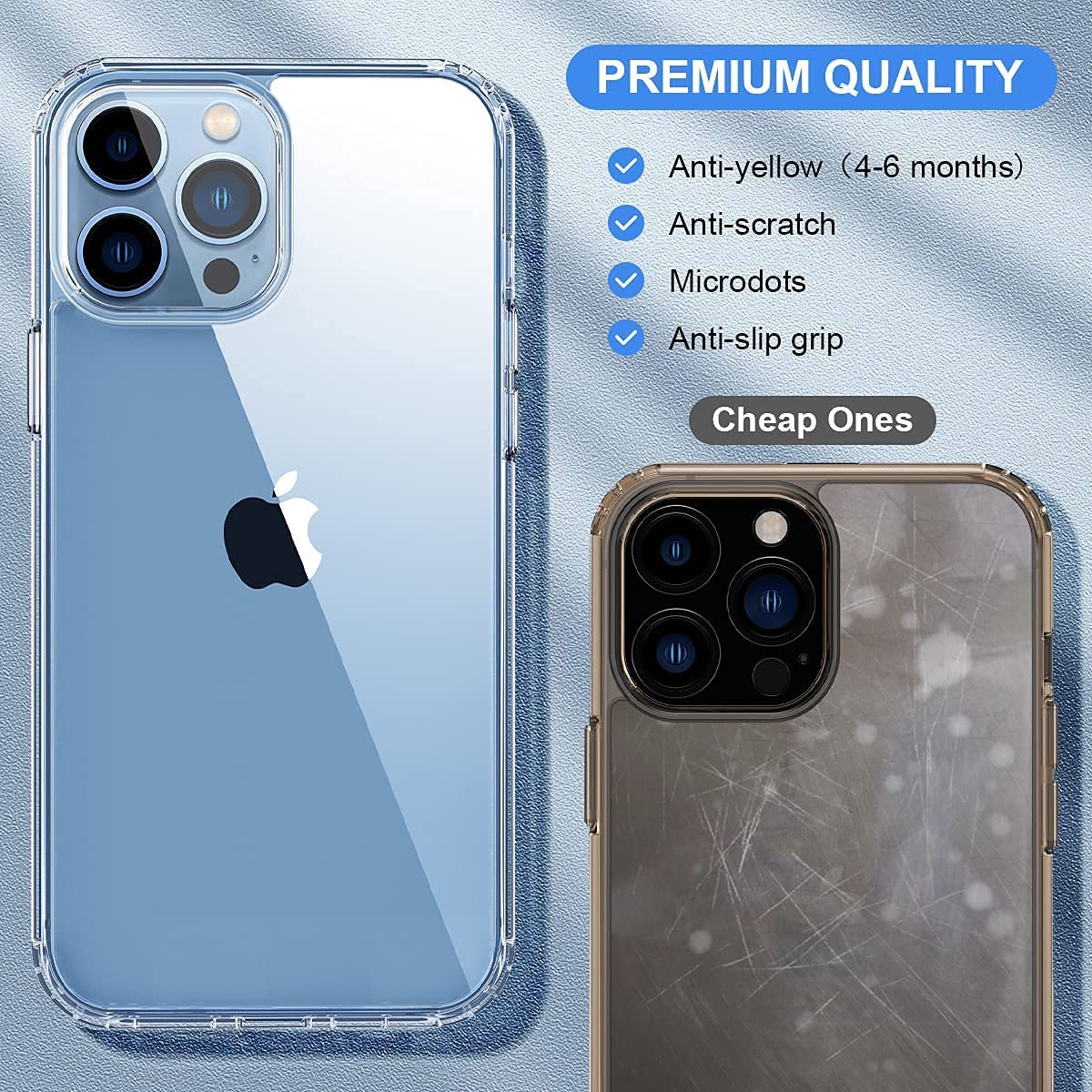 (Buy 1 Get 1 Free) iPhone 13 Pro Back Case Cover