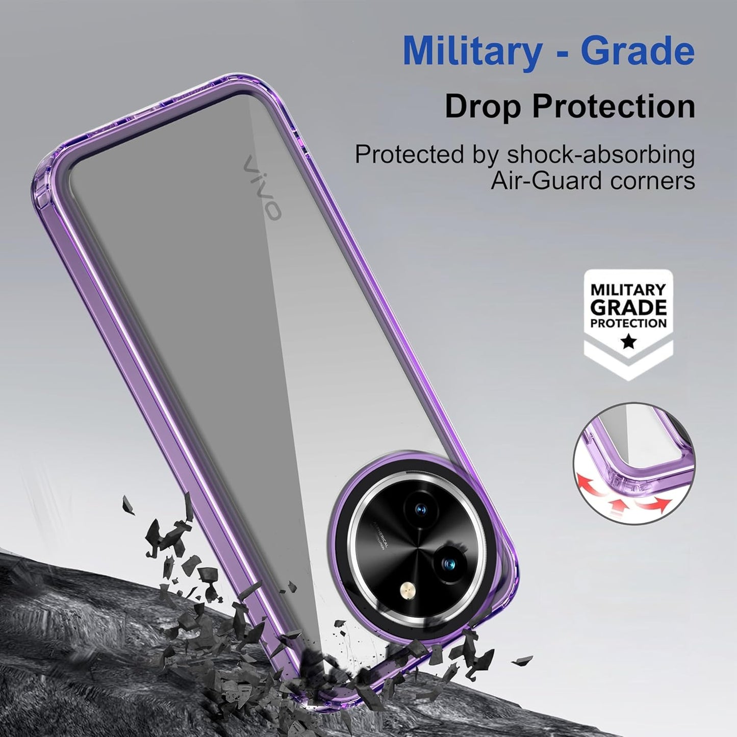 (Buy 1 Get 1 Free) Case Cover for Vivo Y200i 5G