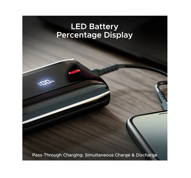 LED battery display 10000mAh Power bank with 2-way 22.5W fast charging