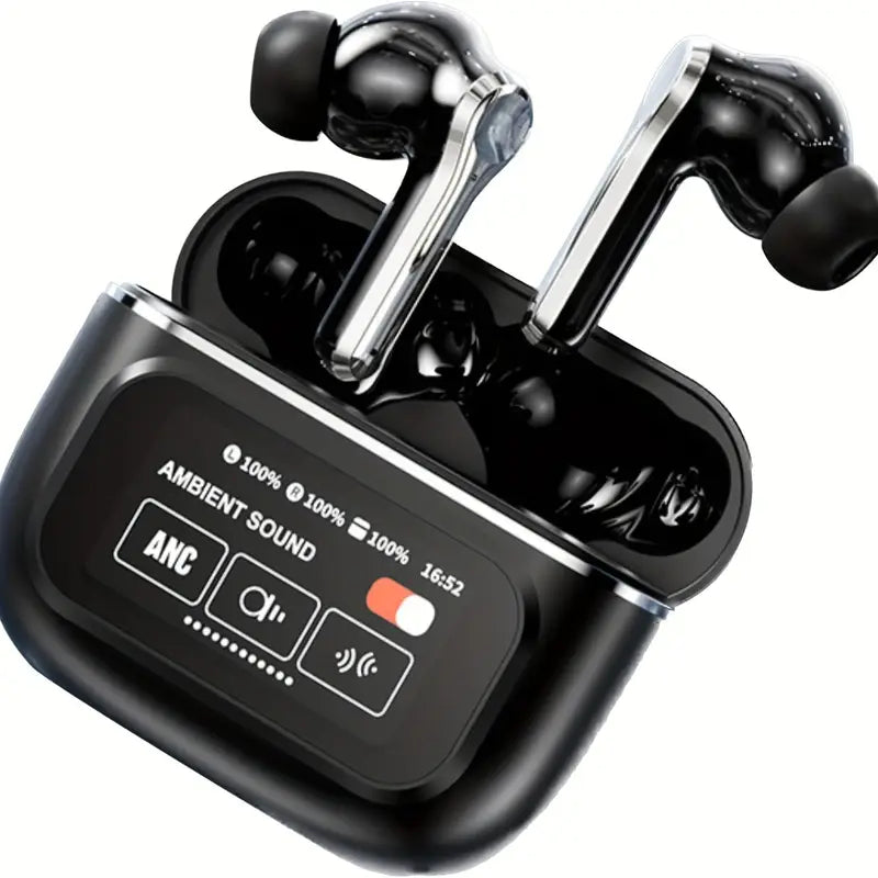 LCD Screen Wireless in-ear Sports Running Noise Cancelling // Games Wireless Ultra-long Endurance Headphones