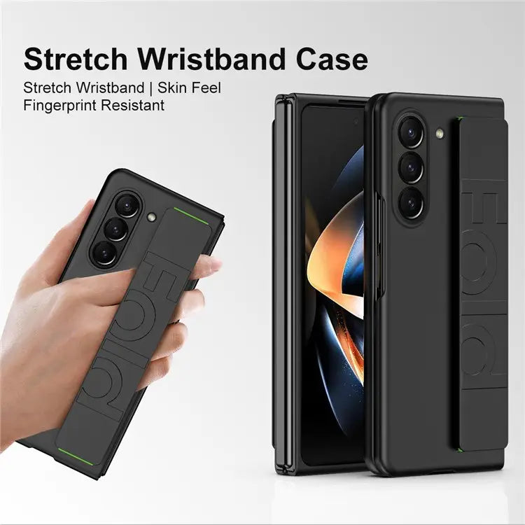 (Buy 1 Get 1 Free) Galaxy Z Fold6 Silk Hard Shell Strap Holder Case