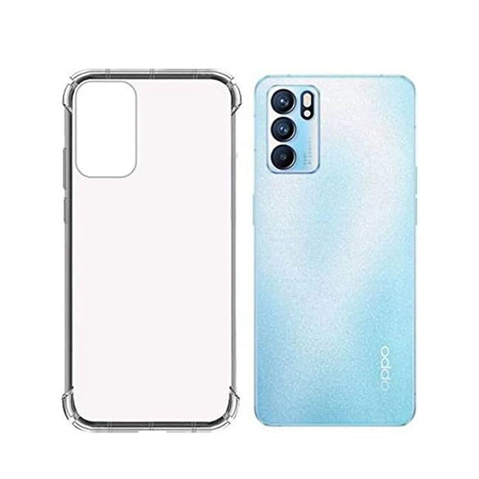 (Buy 1 Get 1 Free) Oppo Reno 6 5G Transparent mobile back Cover Anti-Yellowing