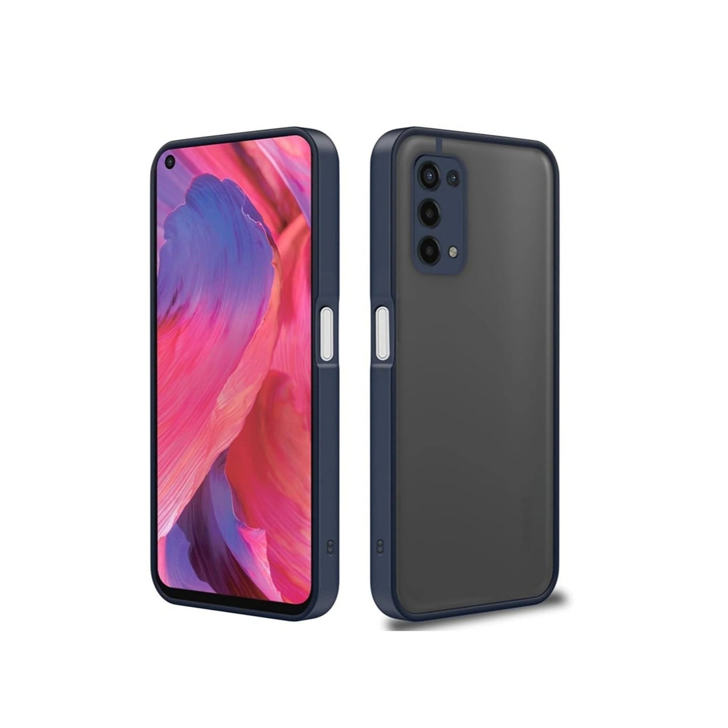 (Buy 1 Get 1 Free) Oppo A74 mobile Back Cover (Smoky)