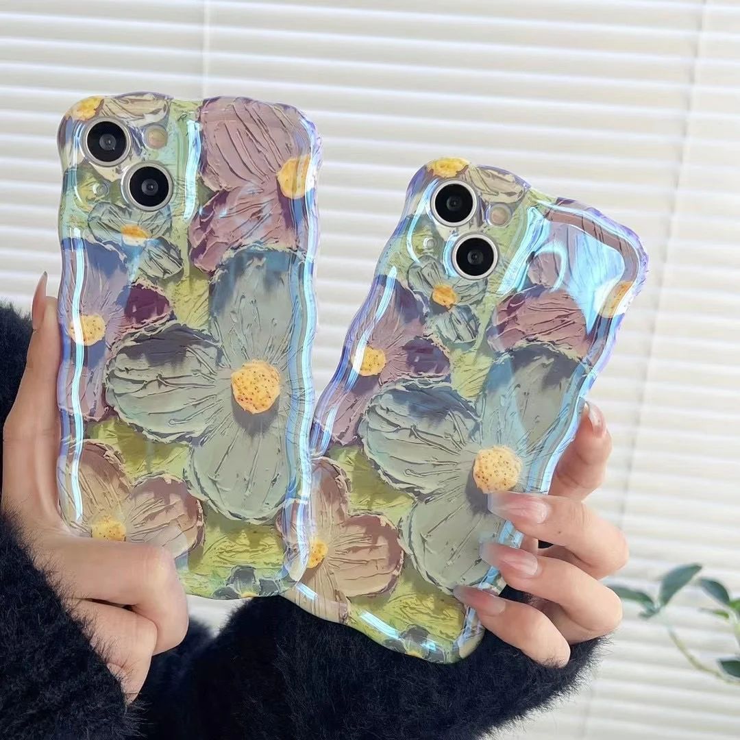 (Buy 1 Get 1 Free) Floral Oil-Paint iPhone Case