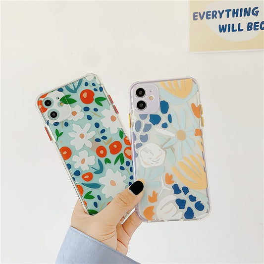 (Buy 1 Get 1 Free) Adorable Flower Transparent Case