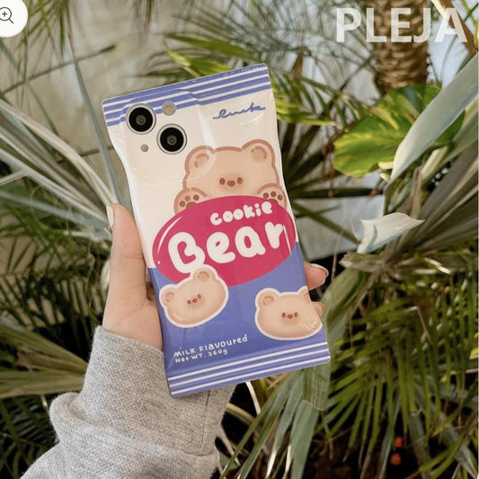 (Buy 1 Get 1 Free) Cute Bear Snack Bag Case