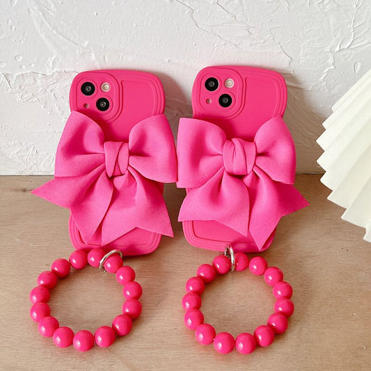 (Buy 1 Get 1 Free) Pink Bow iPhone Case
