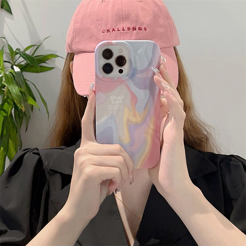 (Buy 1 Get 1 Free) Multi Color Wavy Texture iPhone Case 0 Reviews