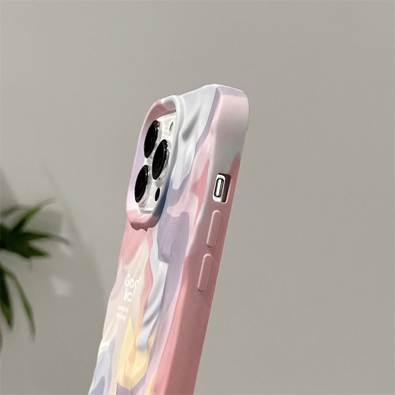 (Buy 1 Get 1 Free) Multi Color Wavy Texture iPhone Case 0 Reviews