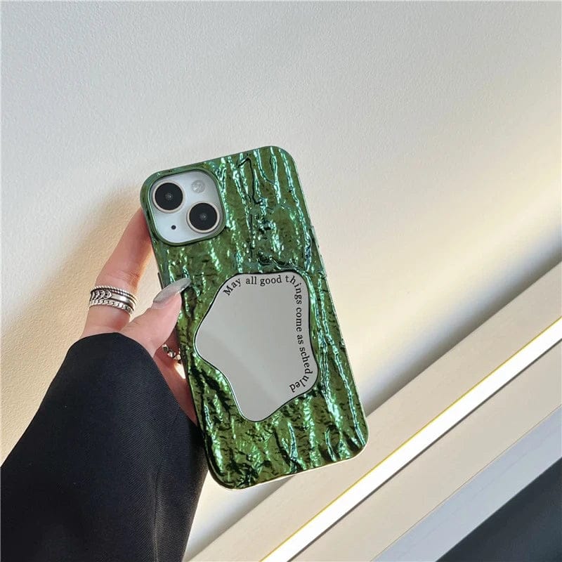 (Buy 1 Get 1 Free) Forest Green-Silver Holder Case
