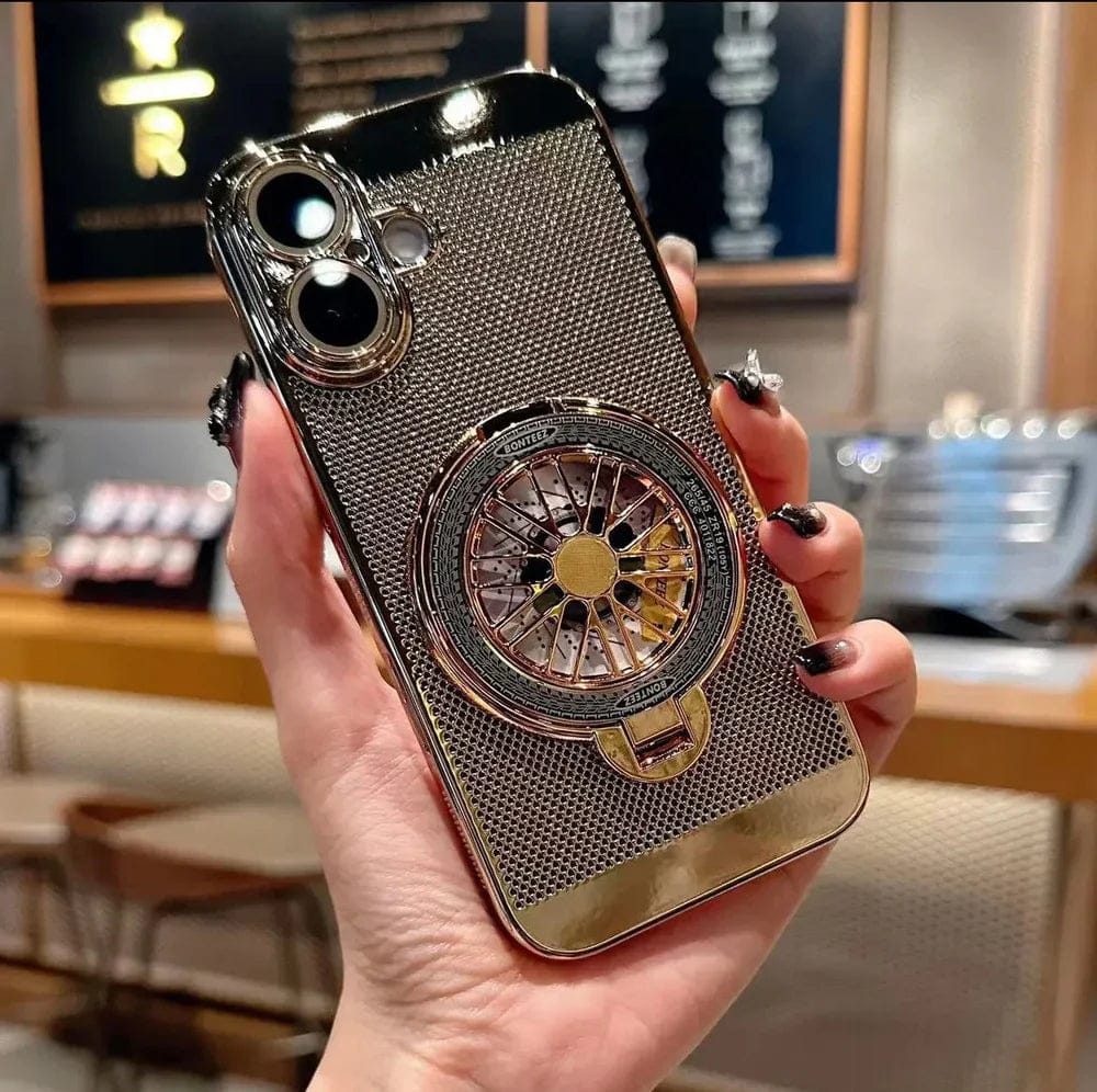 (Buy 1 Get 1 Free) Brilliant Spin Rotating Wheel Stand Case - iPhone