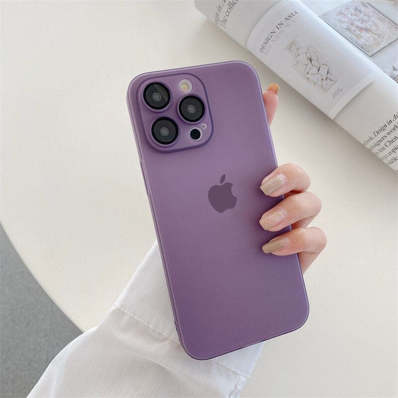(Buy 1 Get 1 Free) Ultra-Thin Matte Paper Back Case - iPhone