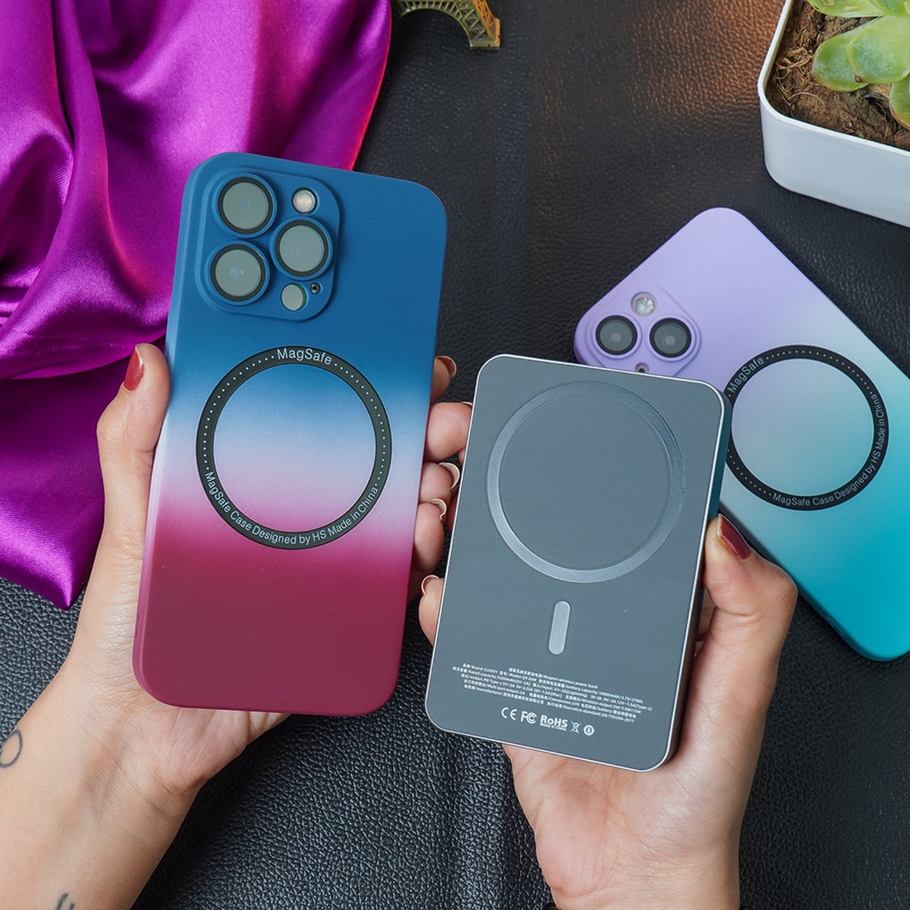 (Buy 1 Get 1 Free) iPhone Series Gradient Matte MagSafe Case