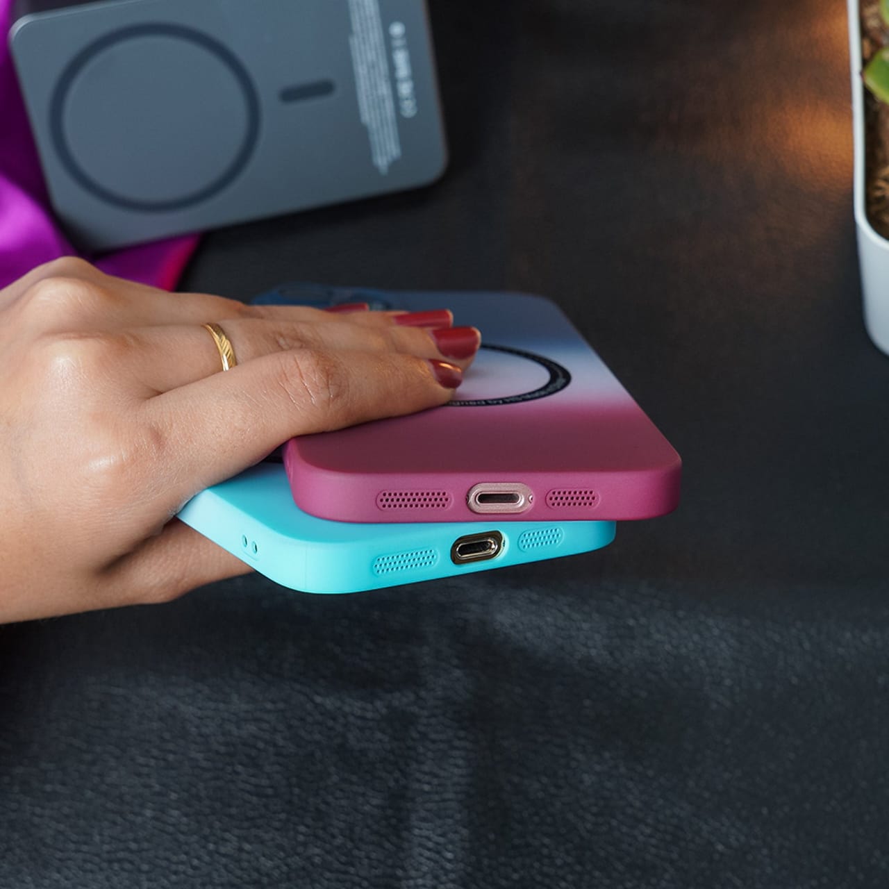 (Buy 1 Get 1 Free) iPhone Series Gradient Matte MagSafe Case