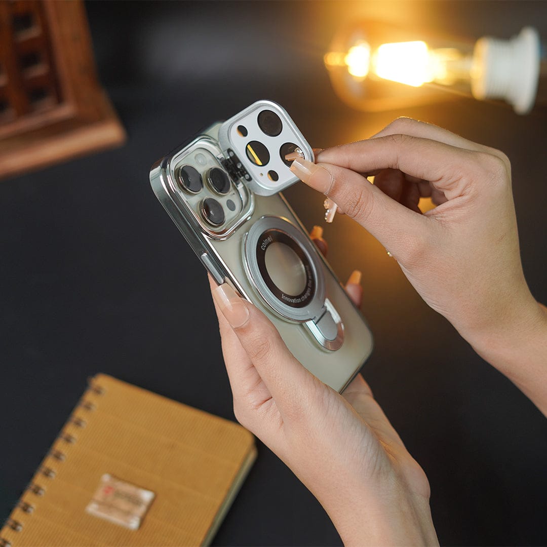 (Buy 1 Get 1 Free) Crystal Ring Grip Lens Bracket Case - iPhone