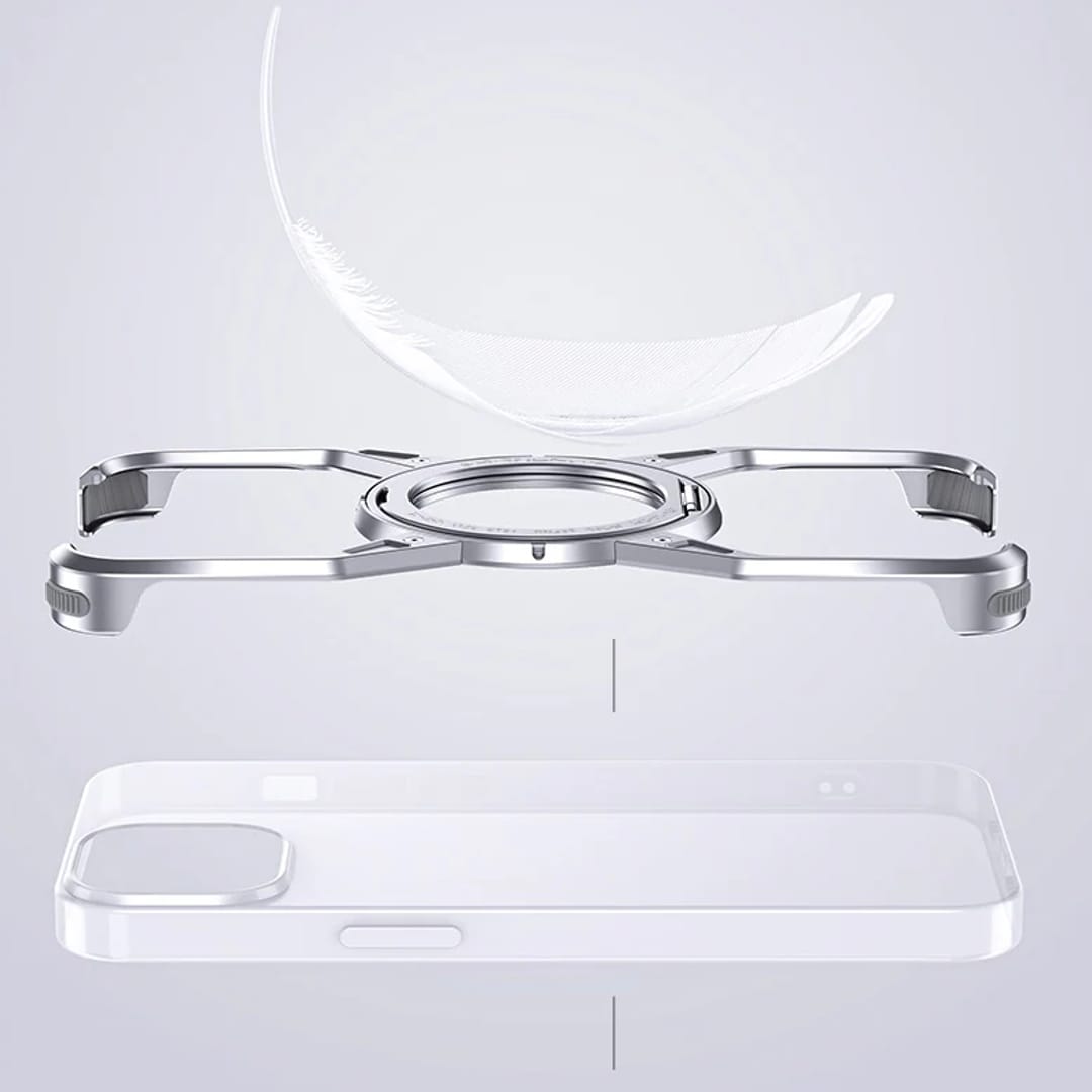 (Buy 1 Get 1 Free) Titanium Frameless Cooling Bracket Case - iPhone