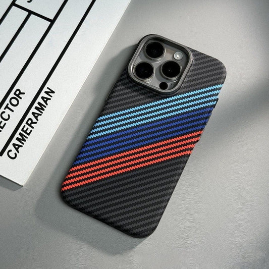 (Buy 1 Get 1 Free) Embossed Carbon Fiber Stripes Case - iPhone
