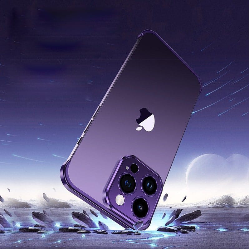 (Buy 1 Get 1 Free) Metallic Rim Shockproof Frame Case - iPhone
