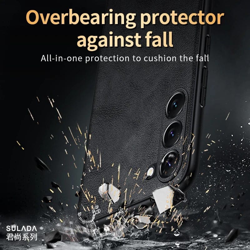 (Buy 1 Get 1 Free) Timeless Genuine Leather Slim Case - Samsung