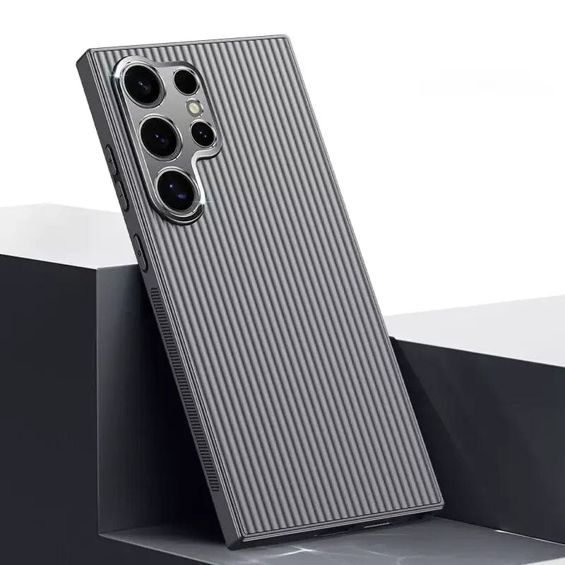 (Buy 1 Get 1 Free) Elegant Pinstripe Pattern Matte Case - Samsung