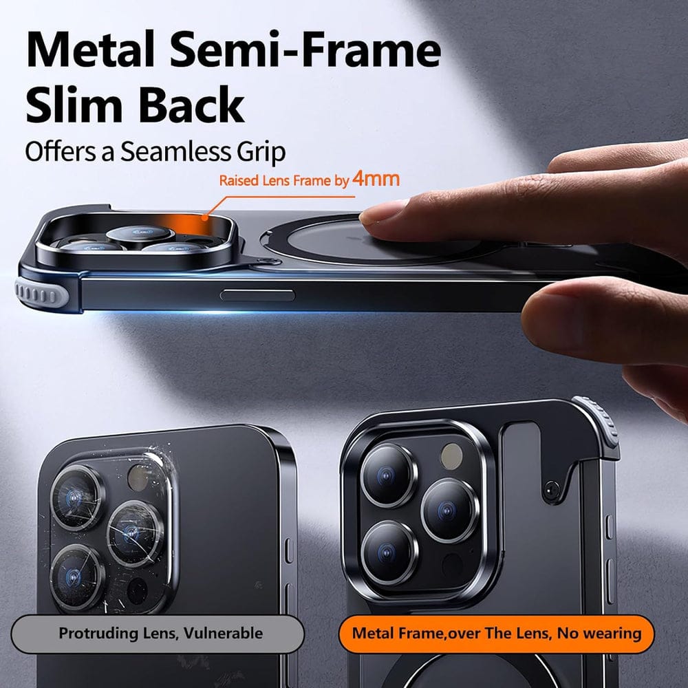 (Buy 1 Get 1 Free) Frameless Armoured Case with Kickstand