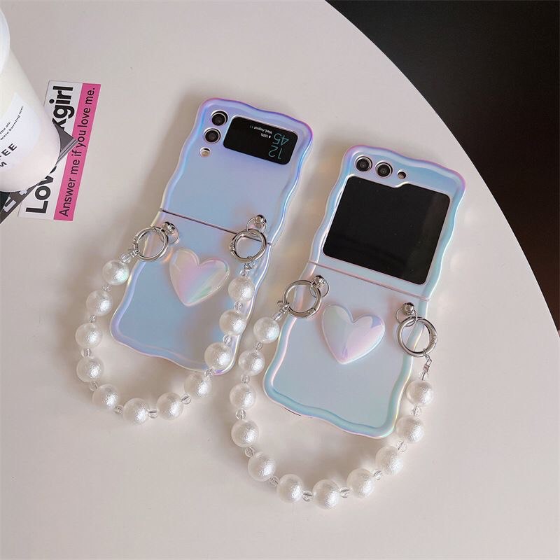 (Buy 1 Get 1 Free) Luxury Silk Pearl Samsung Flip Case