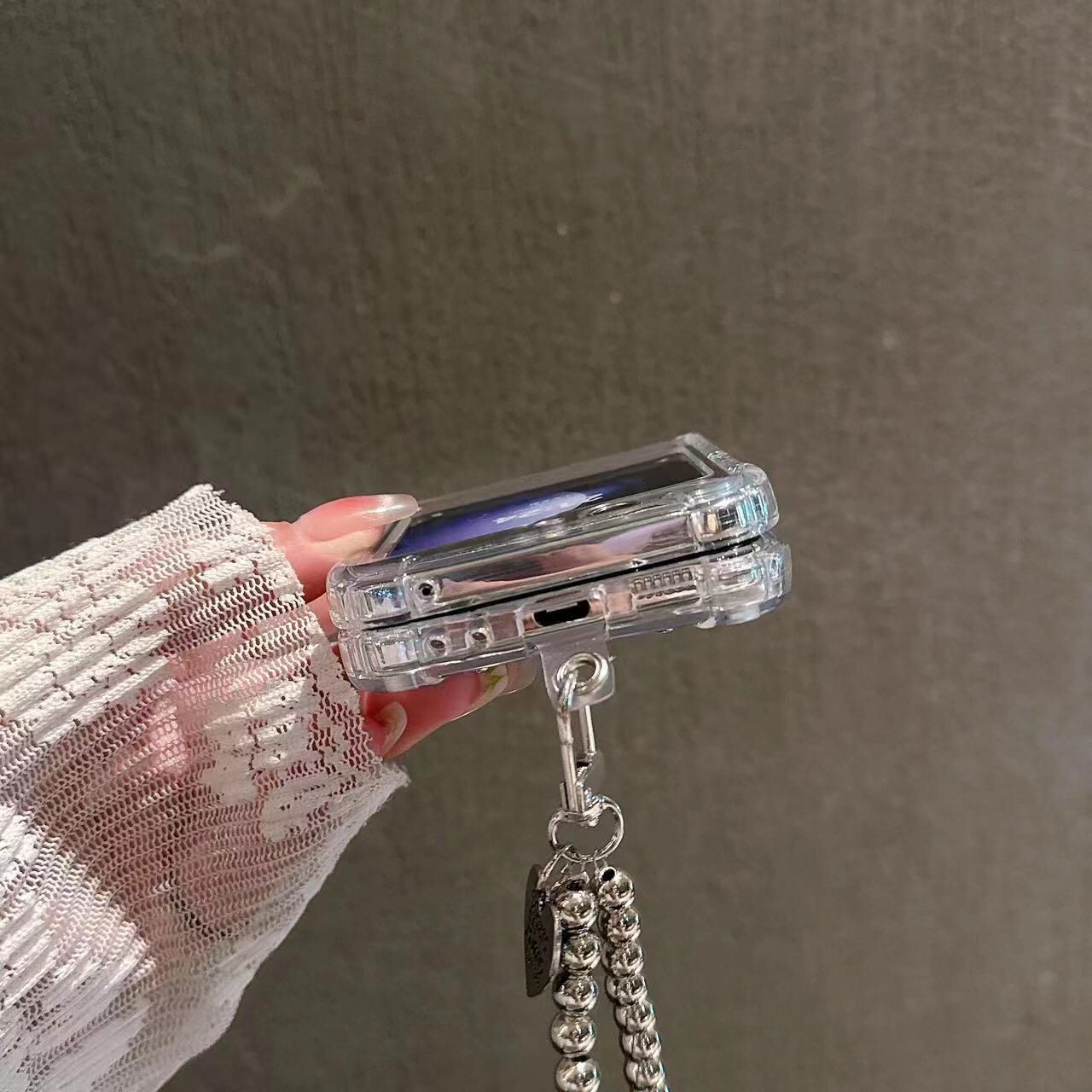 (Buy 1 Get 1 Free) Silver 3D Butterfly Flip Case