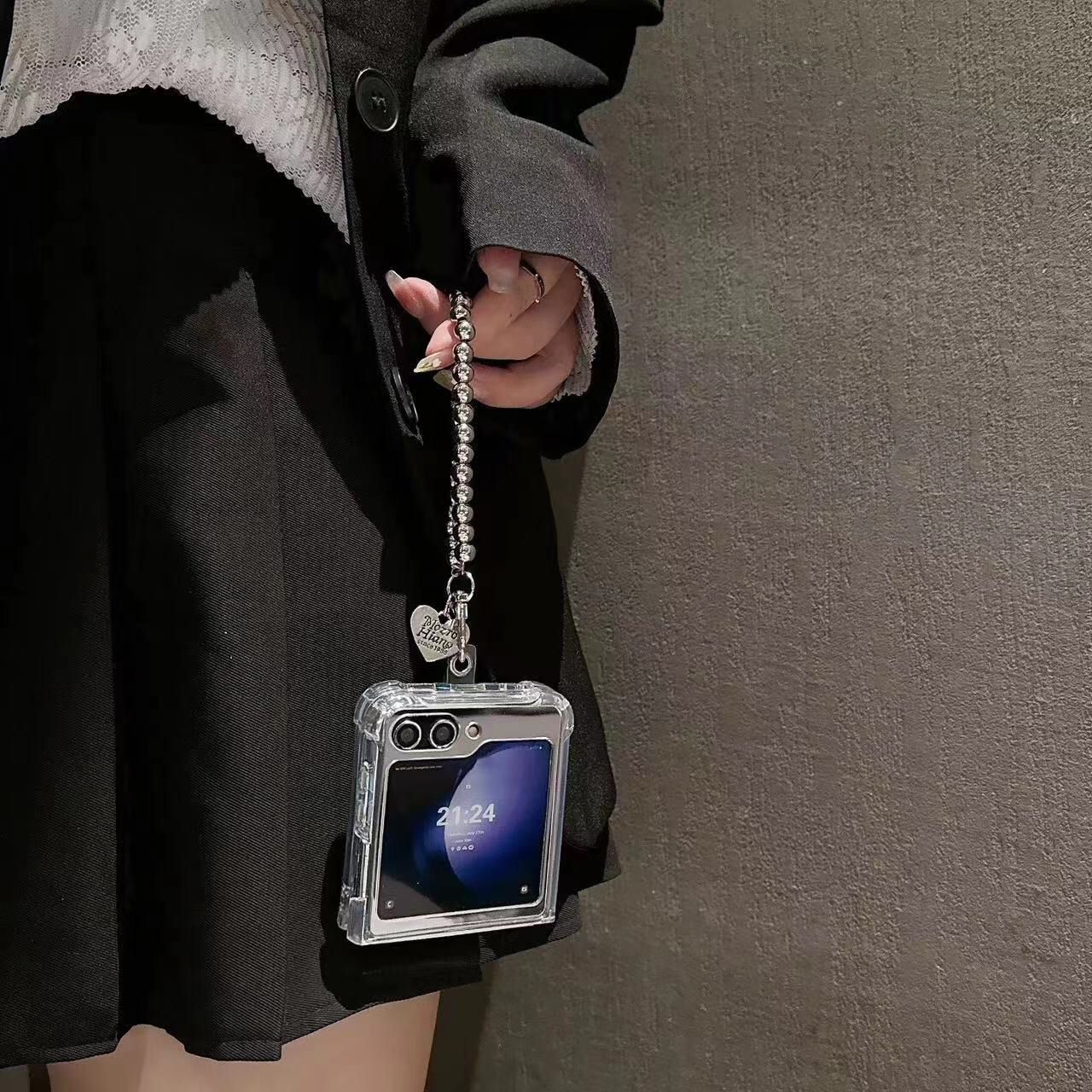 (Buy 1 Get 1 Free) Silver 3D Butterfly Flip Case