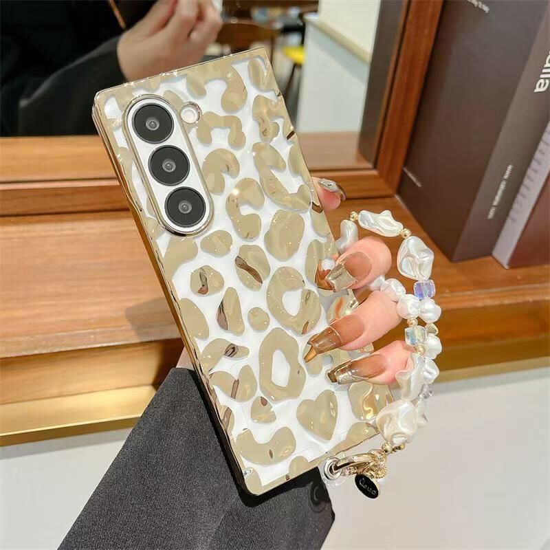 (Buy 1 Get 1 Free) Golden Leopard Print Samsung Cover