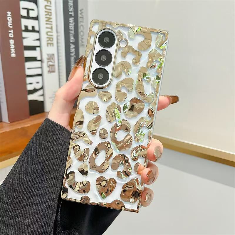 (Buy 1 Get 1 Free) Golden Leopard Print Samsung Cover