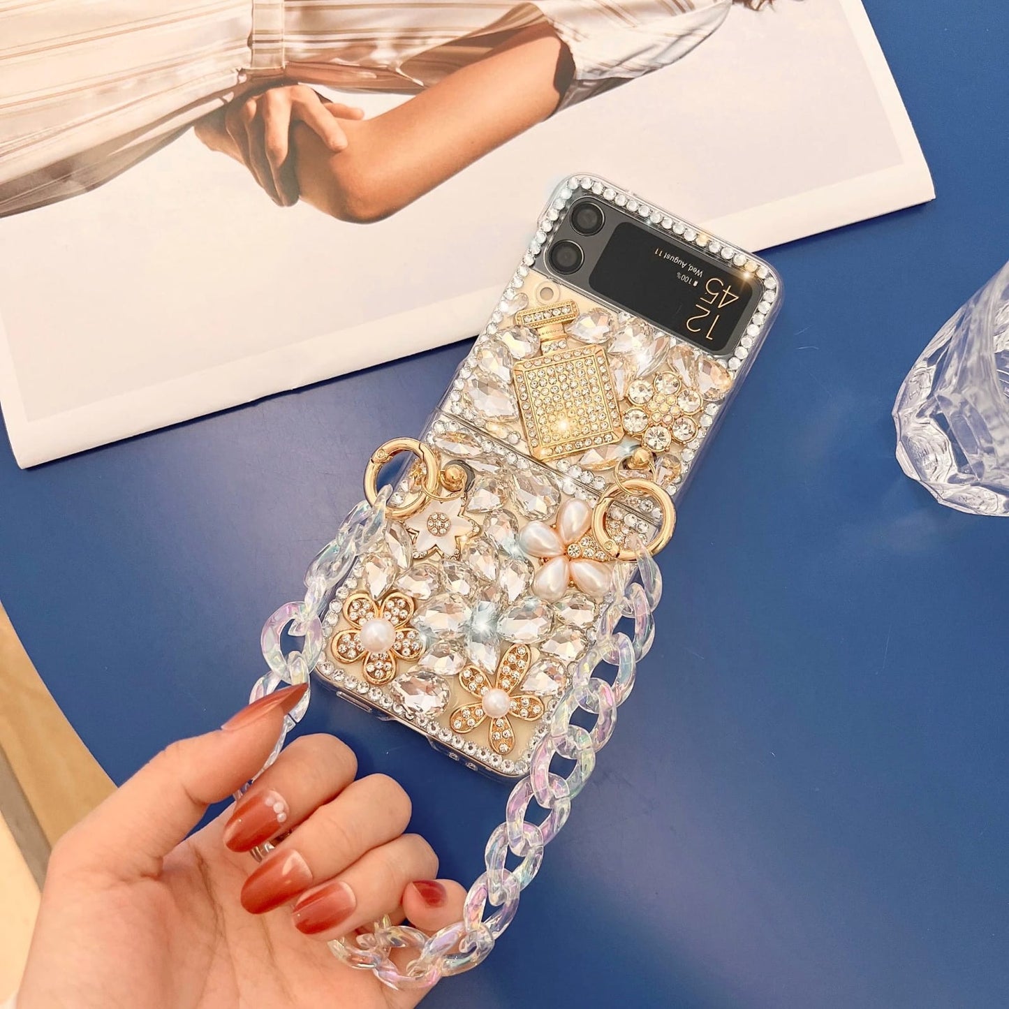 (Buy 1 Get 1 Free) Rhinestone Crystal Samsung Flip&Fold Cases