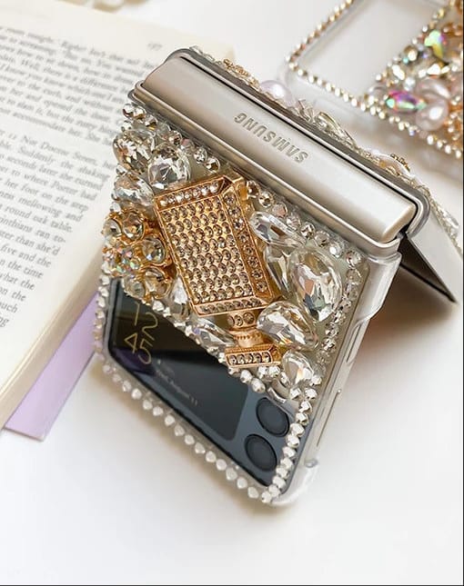 (Buy 1 Get 1 Free) Rhinestone Crystal Samsung Flip&Fold Cases