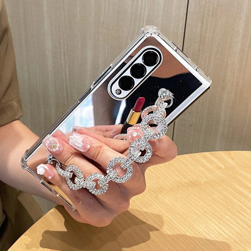 (Buy 1 Get 1 Free) Royal Crystal Chain Case For Samsung