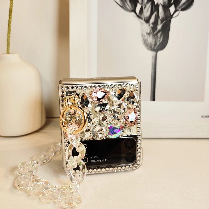 (Buy 1 Get 1 Free) Luxury Diamond Bling Samsung Flip Armband Case